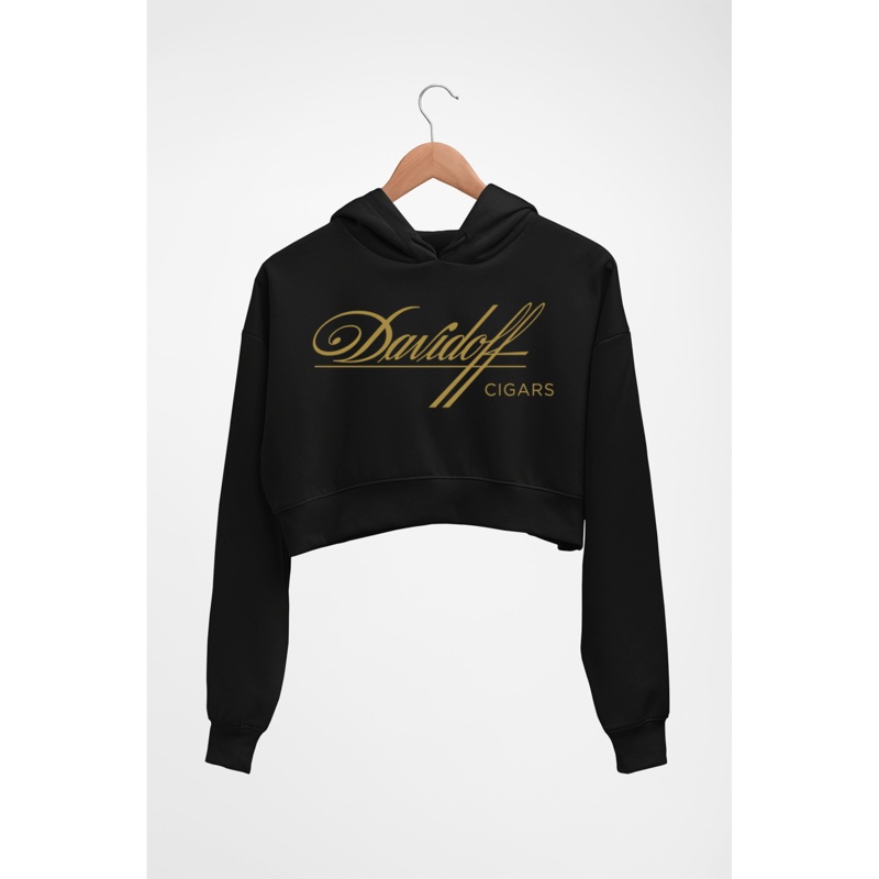 Davidoff Cigars Crop HOODIE FOR WOMEN