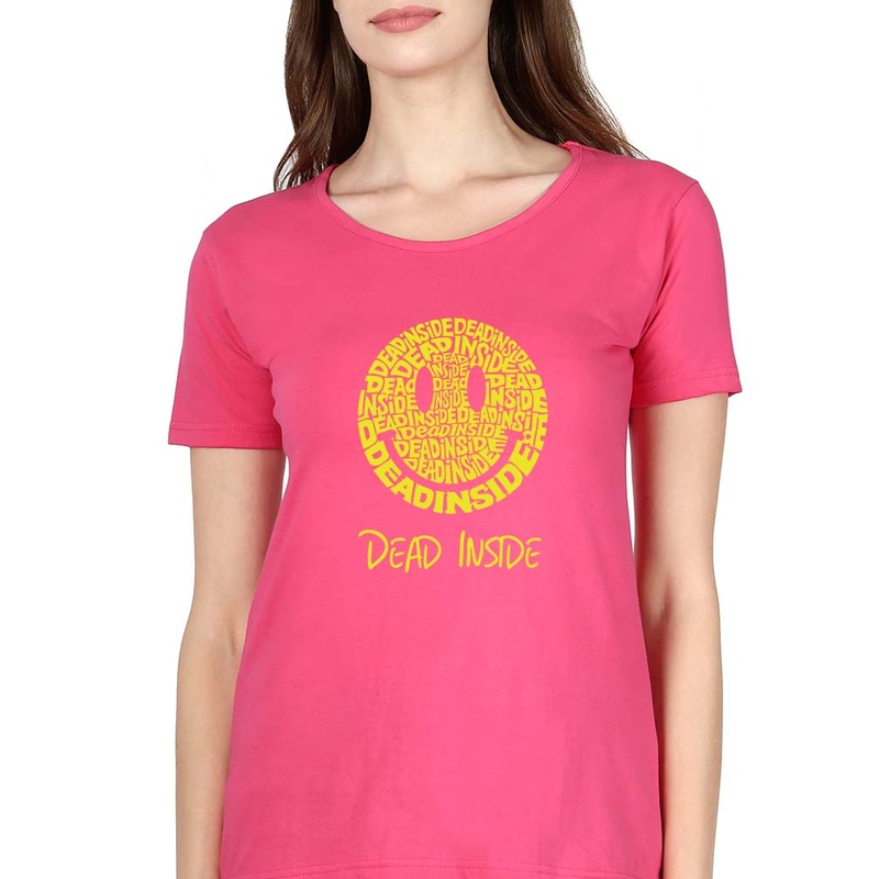 Dead Inside Emoji T-Shirt for Women