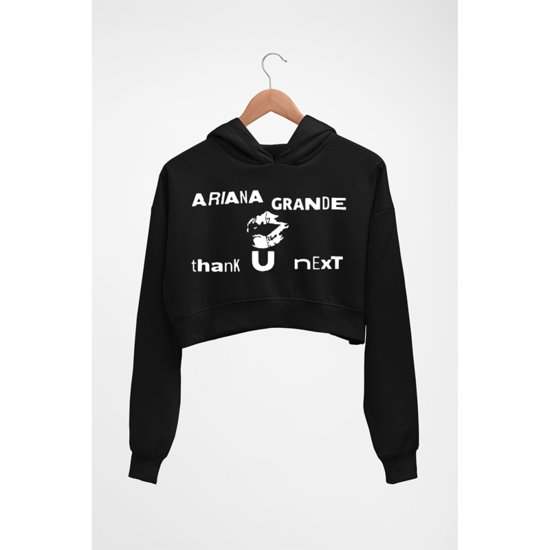 Ariana Grande thank u next Crop HOODIE FOR WOMEN