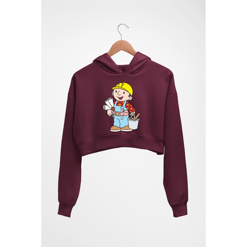 Bob the Builder Crop HOODIE FOR WOMEN