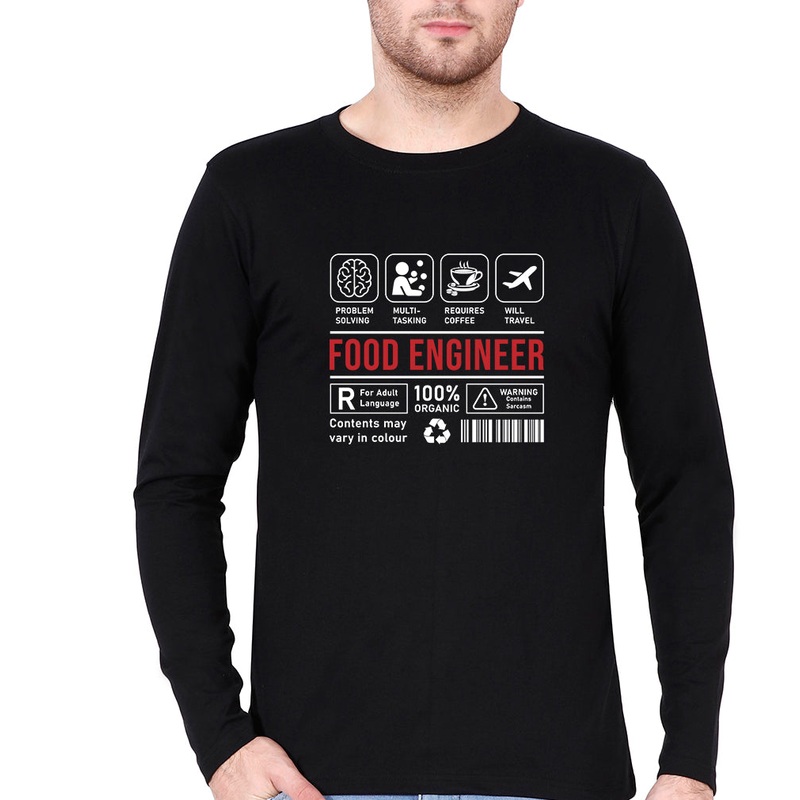 Food Full Sleeves T-Shirt for Men