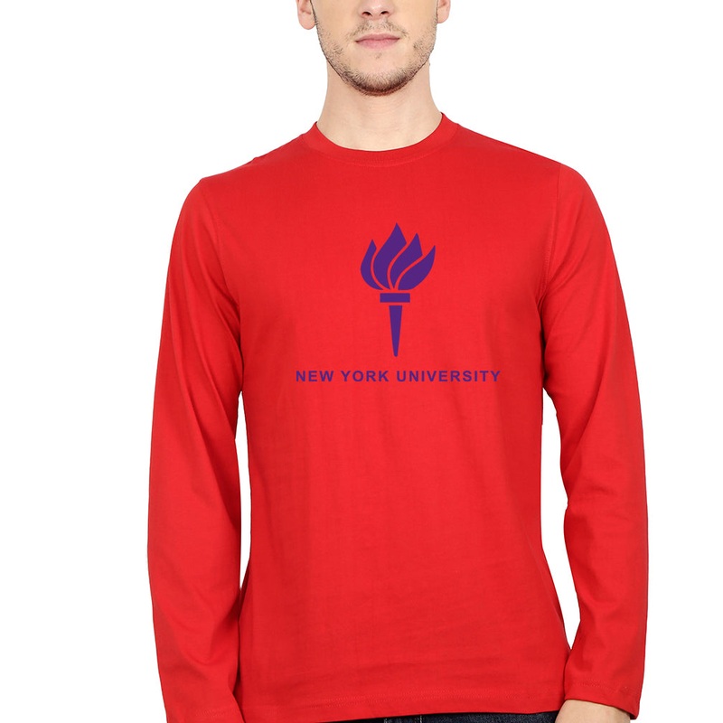 New York University Full Sleeves T-Shirt for Men EMC50258998415