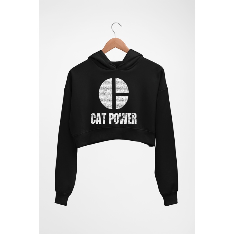 Cat Power Crop HOODIE FOR WOMEN EMC50258997807