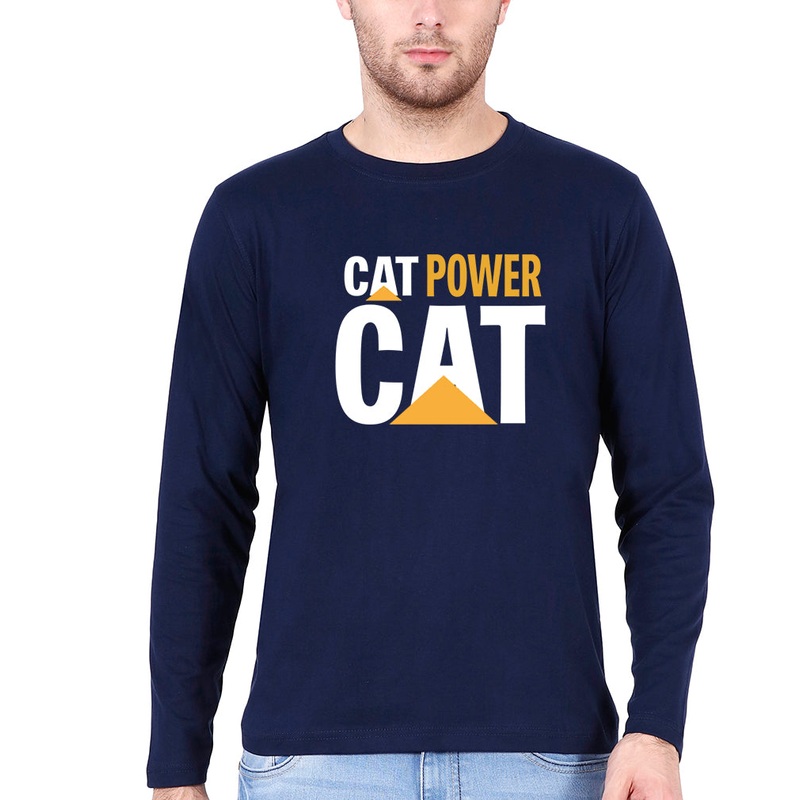 Cat Power Full Sleeves T-Shirt for Men EMC50258997906