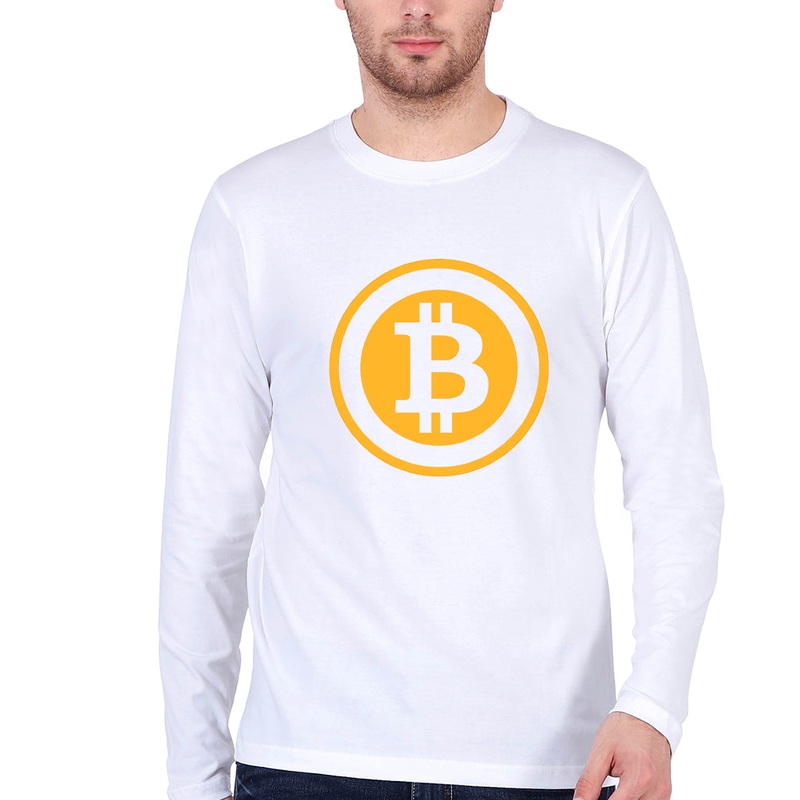 Cryptocurrency Bitcoin Full Sleeves T-Shirt for Men EMC50258997870