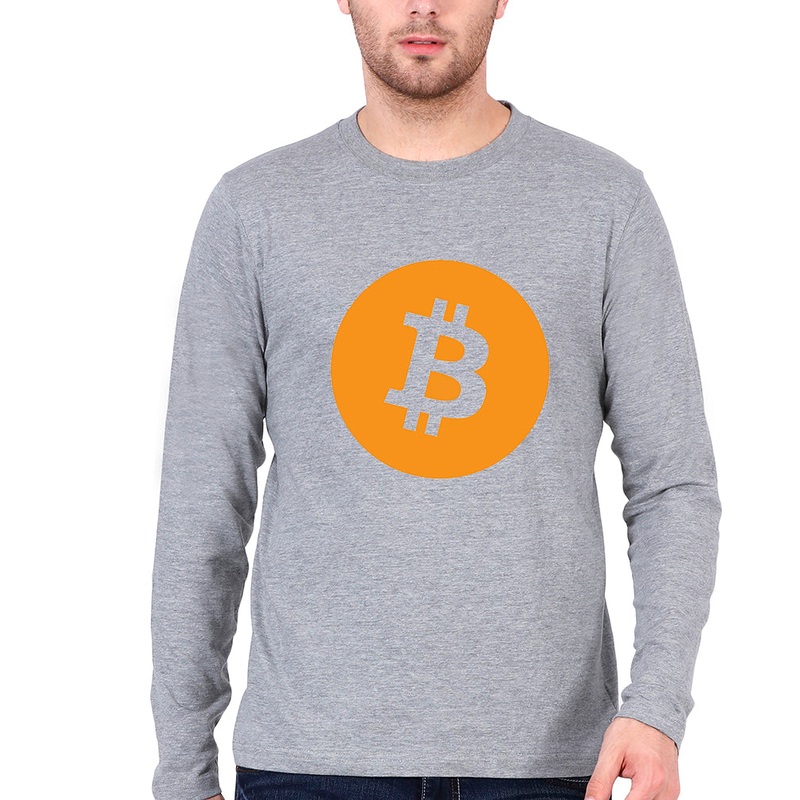 Cryptocurrency Bitcoin Full Sleeves T-Shirt for Men EMC50258997871