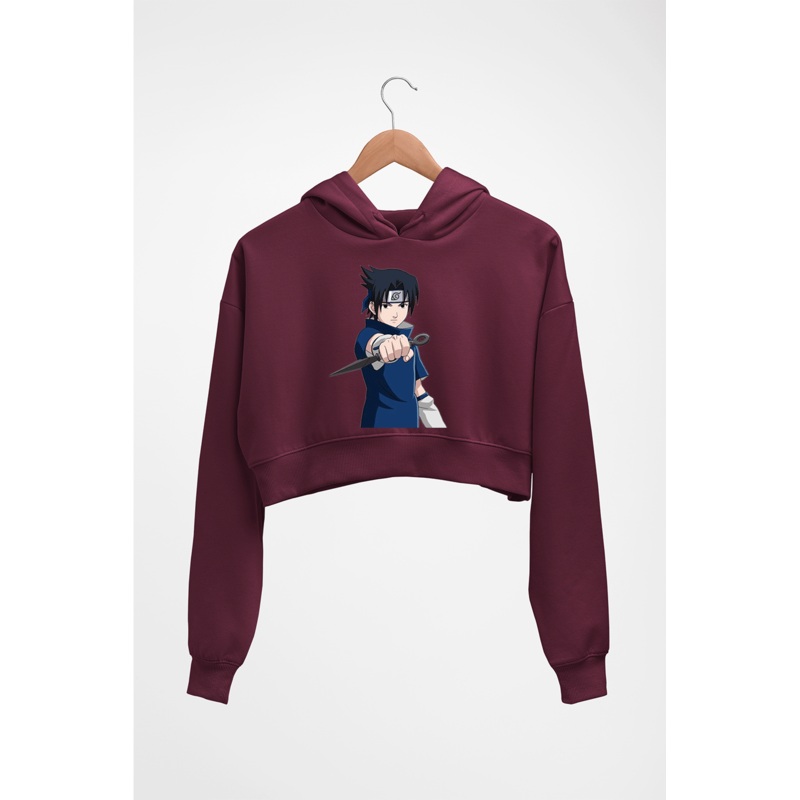 Sasuke Uchiha Crop HOODIE FOR WOMEN EMC50258997818