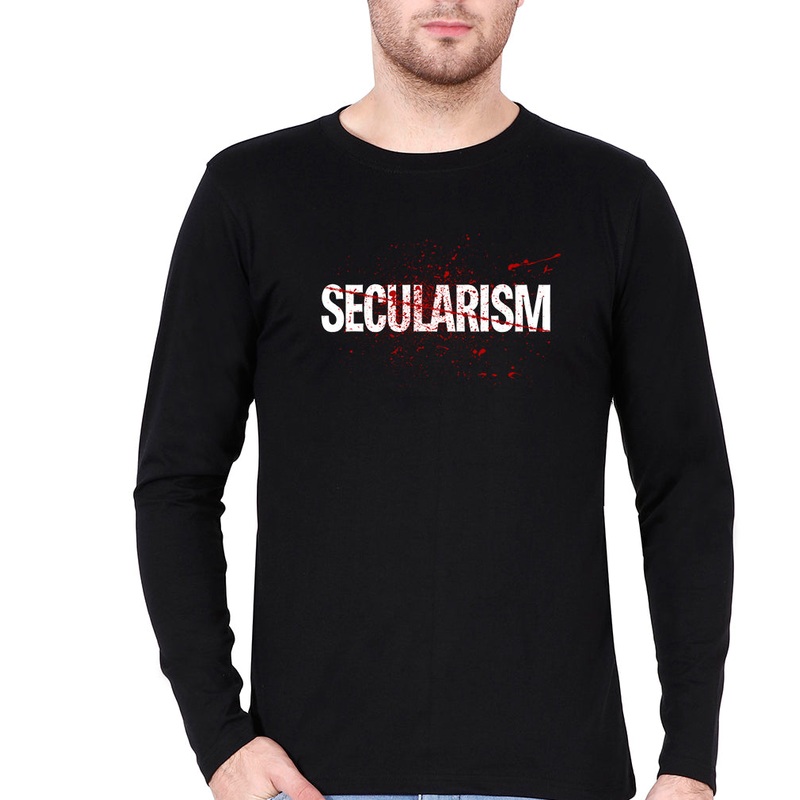 Secularism Full Sleeves T-Shirt for Men