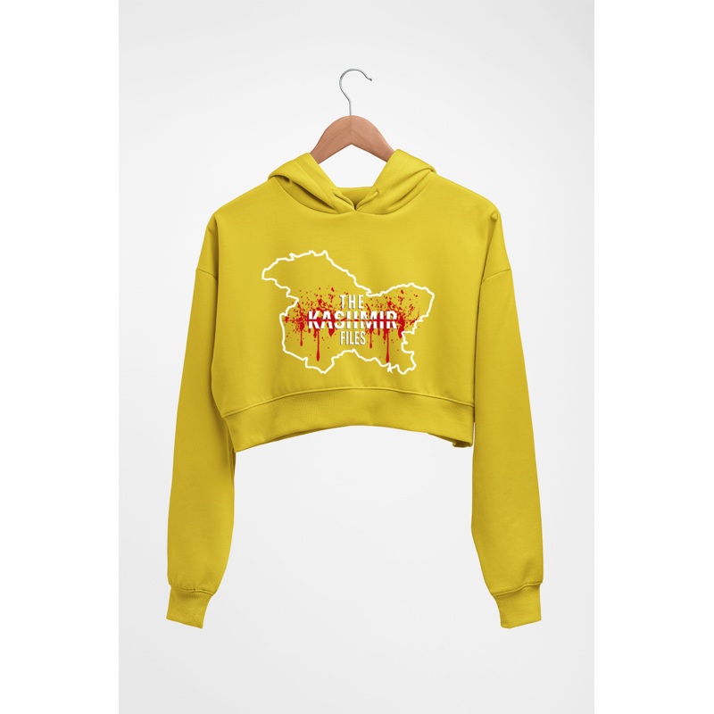 The Kashmir Files Crop HOODIE FOR WOMEN EMC50258996950