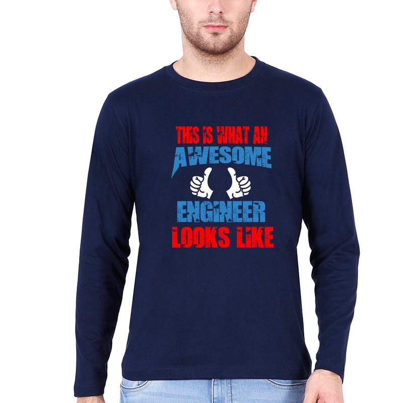 Awesome Engineer Full Sleeves T-Shirt for Men