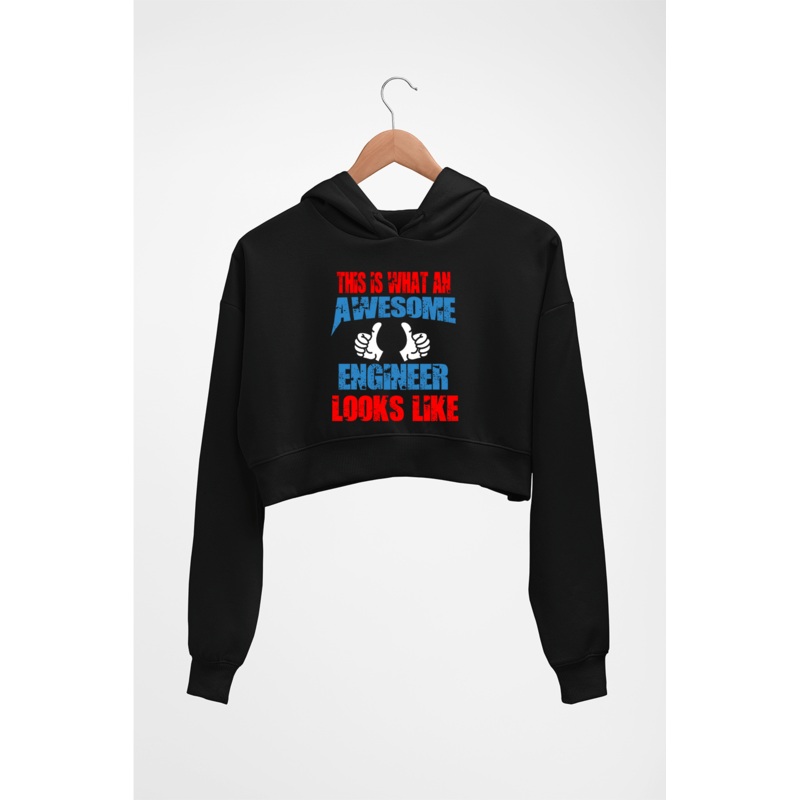 Awesome Engineer Crop HOODIE FOR WOMEN
