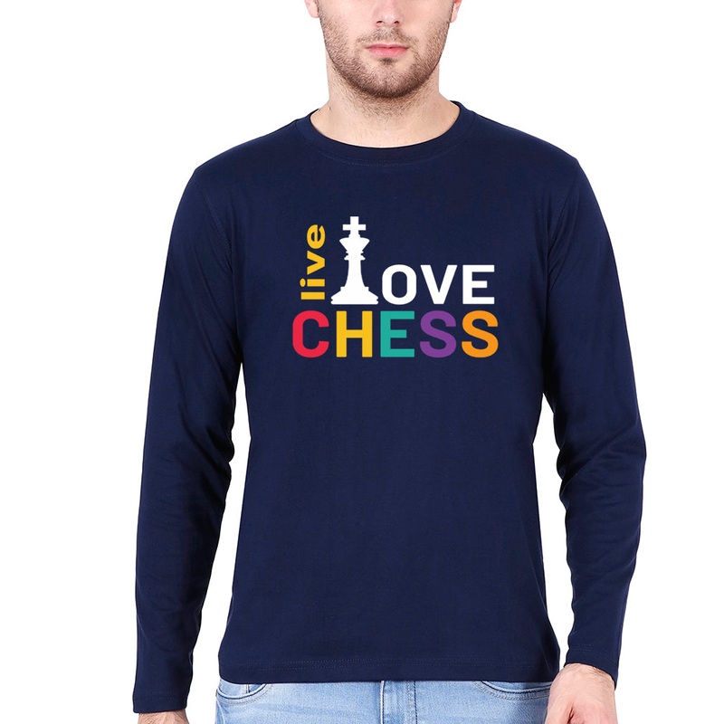 Chess Love Full Sleeves T-Shirt for Men