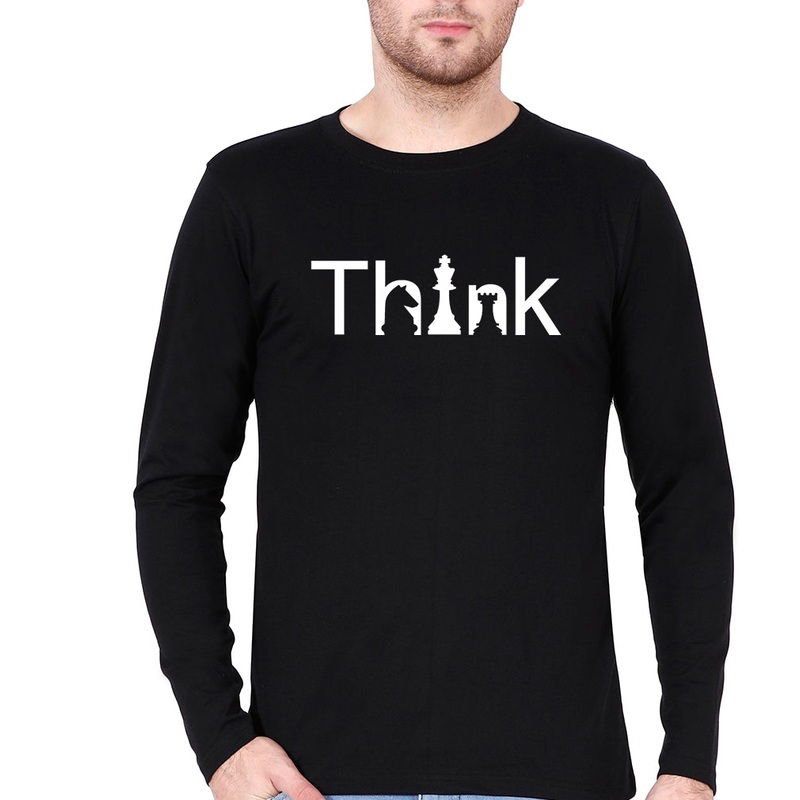 Chess Think Full Sleeves T-Shirt for Men