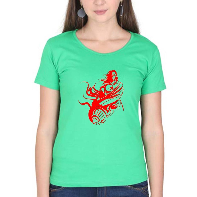 Hanuman Ji (God) T-Shirt for Women EMC50258996393