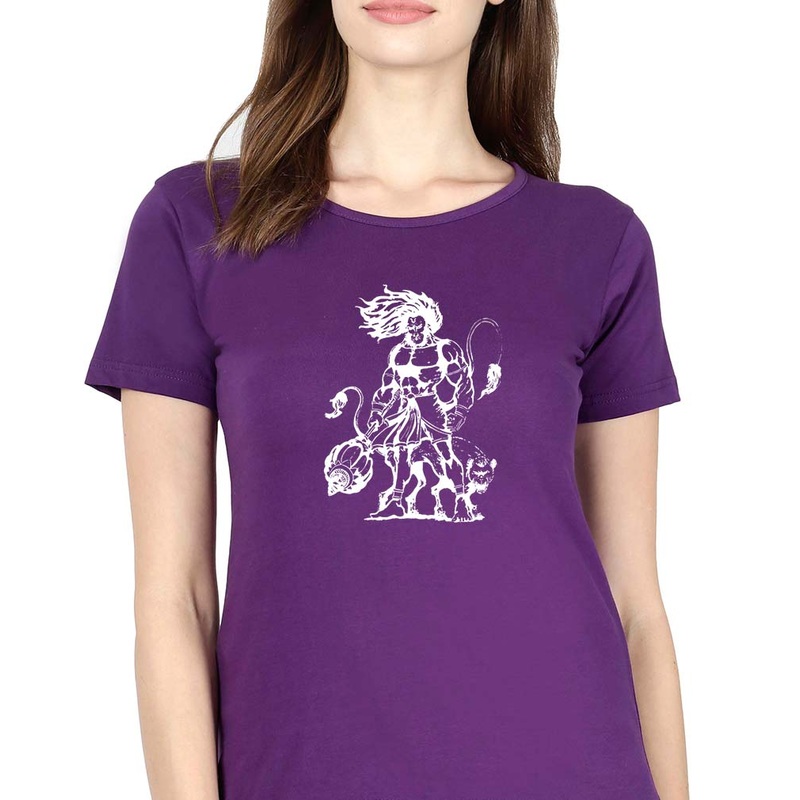 Hanuman Ji (God) T-Shirt for Women EMC50258996395