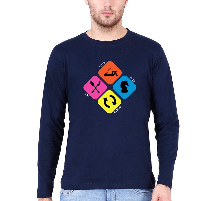 Play Chess Full Sleeves T-Shirt for Men