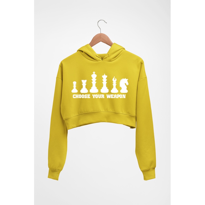 Chess Crop HOODIE FOR WOMEN EMC50258996168