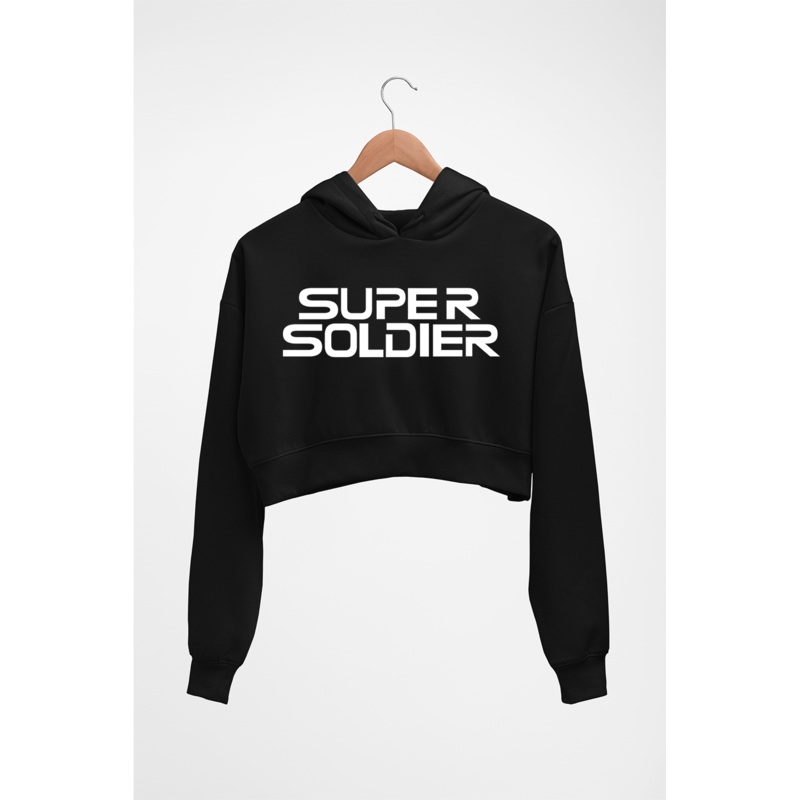 Super Soldier Crop HOODIE FOR WOMEN