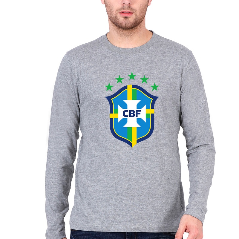 Brazil Football Full Sleeves T-Shirt for Men EMC50258995759