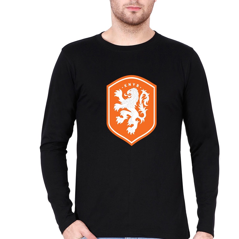 Netherlands Football Full Sleeves T-Shirt for Men EMC50258995757