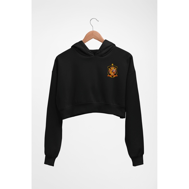 Spain Football Crop HOODIE FOR WOMEN EMC50258995670