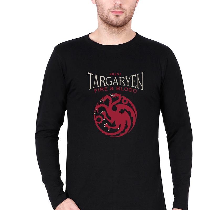 House Targaryen (GOT) Full Sleeves T-Shirt for Men EMC50258995535