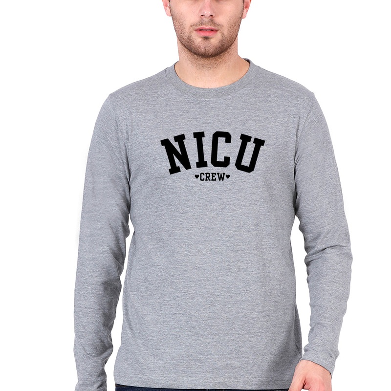 NICU crew Full Sleeves T-Shirt for Men