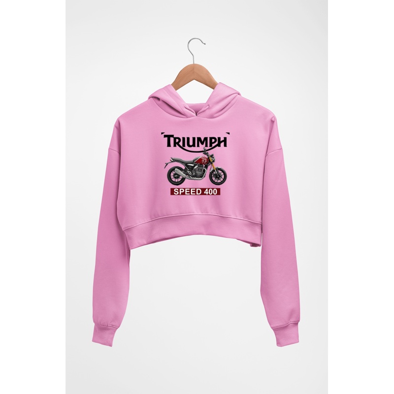 Triumph Speed 400 Crop HOODIE FOR WOMEN EMC50258995456