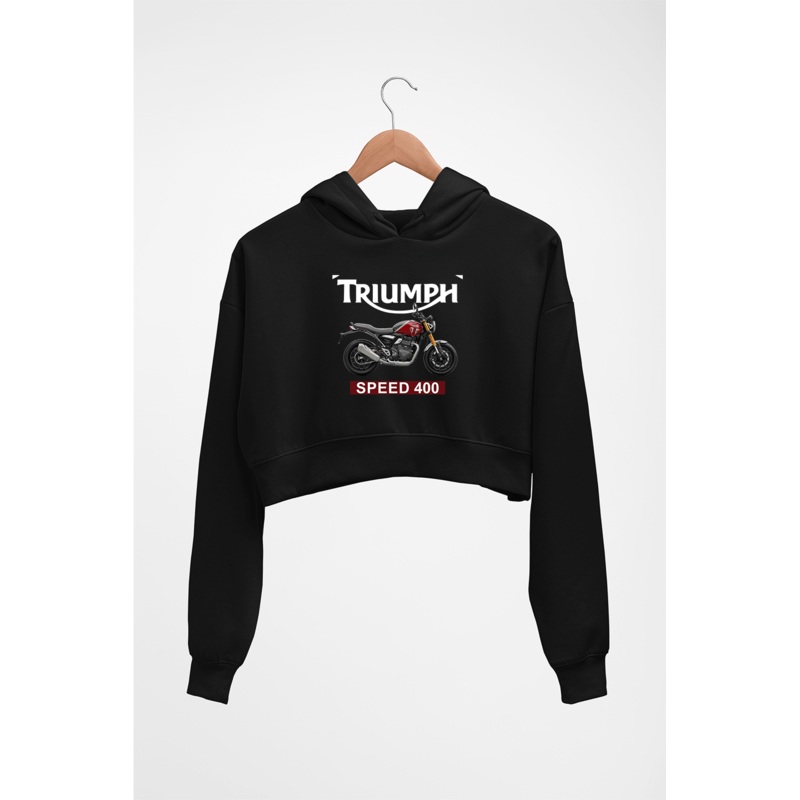 Triumph Speed 400 Crop HOODIE FOR WOMEN EMC50258995457