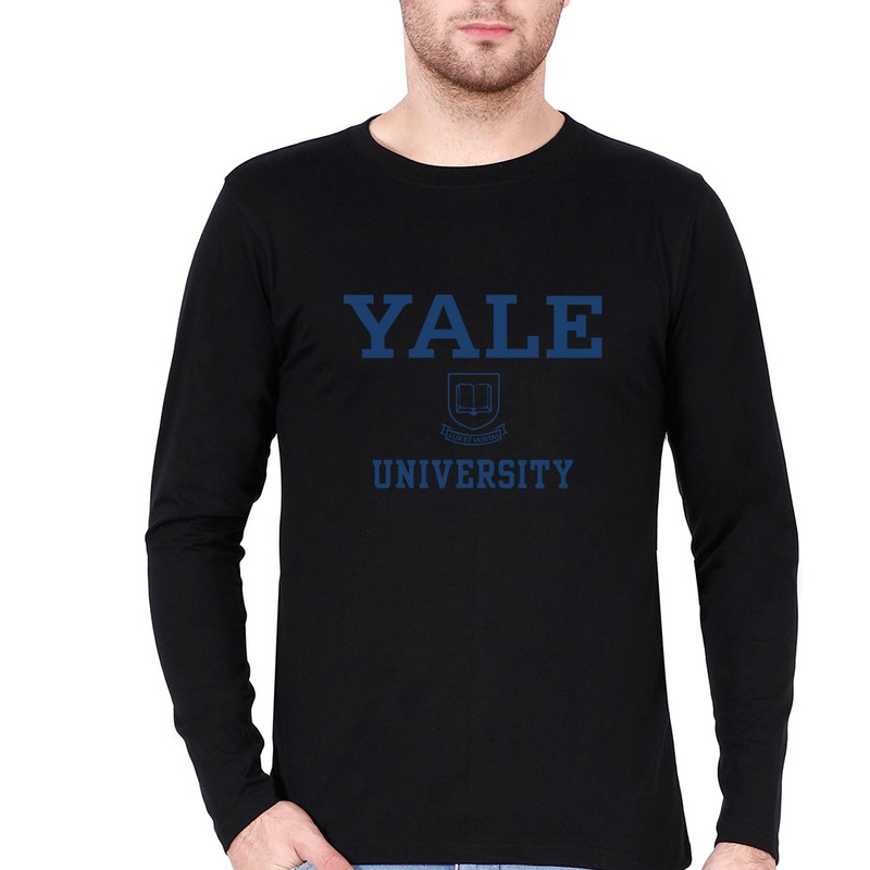 Yale University Full Sleeves T-Shirt for Men EMC50258995595