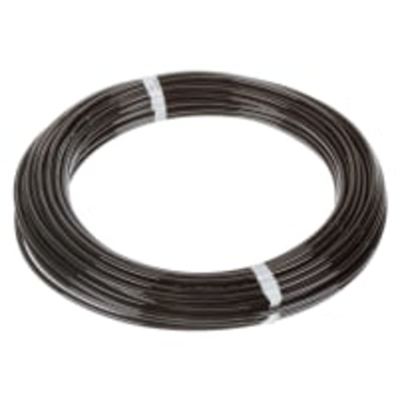 Tubera, Poly, 6m m OD, L el 100ft., negro, TU-Mtrico