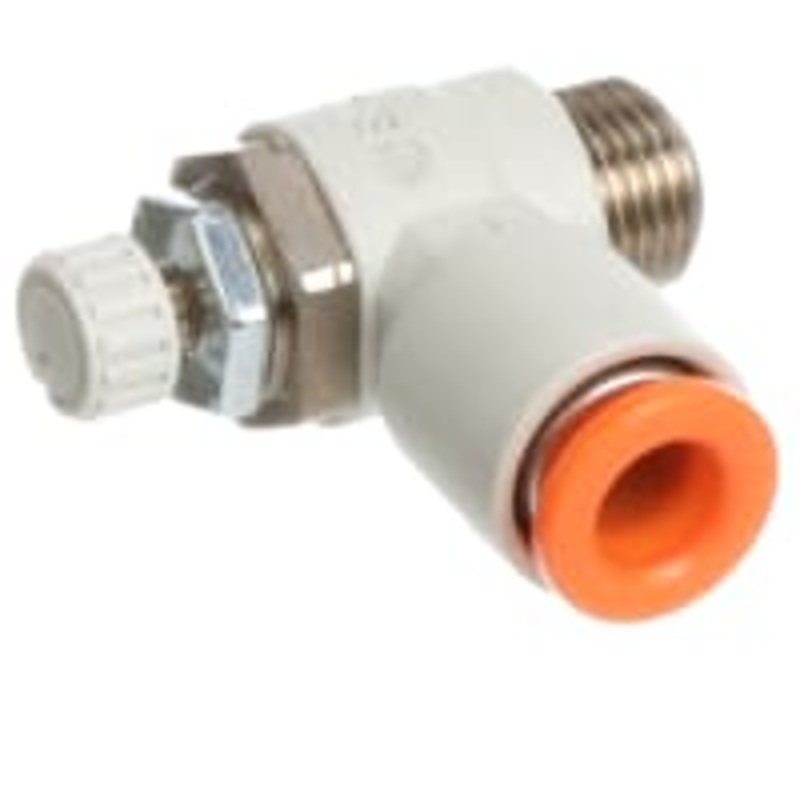 Apresure el regulador, codo, tubo portuario 1/4, un tacto de 1/8 NPT, aire, PBT, COMO serie