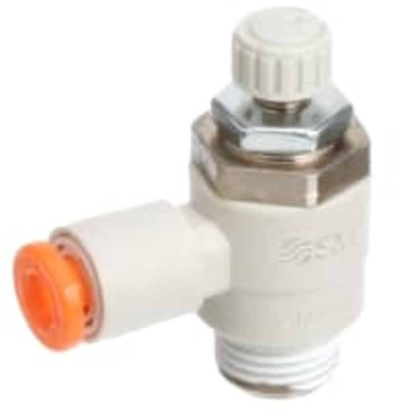 Speed Controller, Meter Out, Elbow, 1/8 NPT 5/32Tube, PBT, Sealant, COMO Series