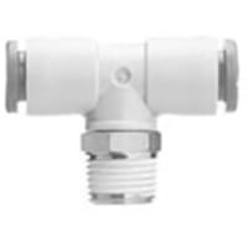 Adaptador neumtico del Roscar-a-Tubo de la te, 1/8 x 3.2m m x 3.2m m, 1 MPa, 3 MPa
