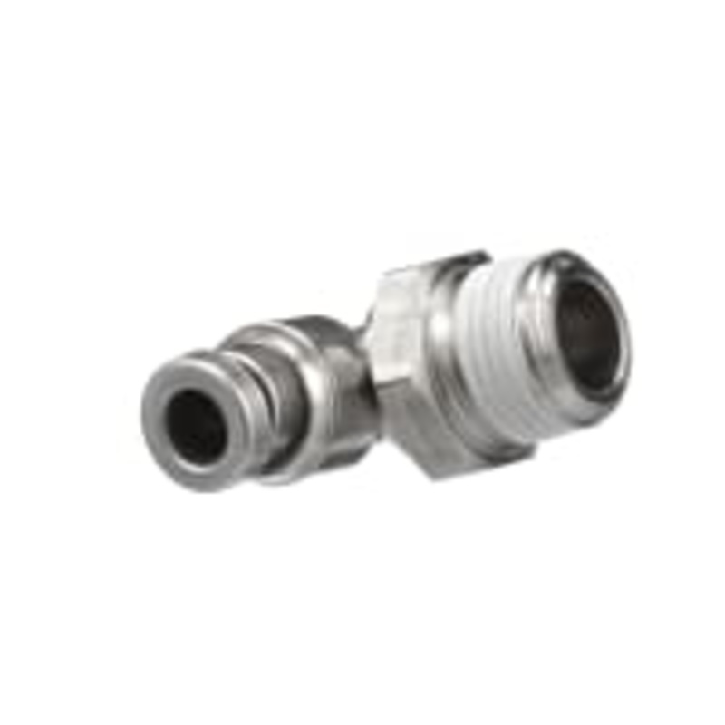 Adaptador neumtico del Roscar-a-Tubo del codo, varn de NPT8 1/, empujar hacia adentro 5/32 adentro