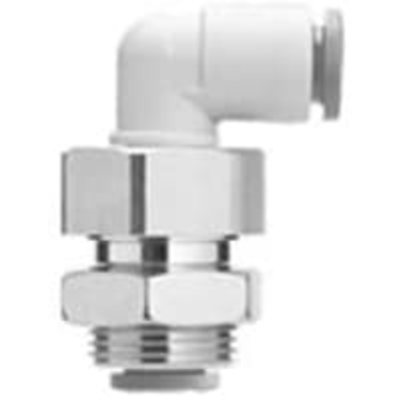 Uno-Toque la guarnicin, codo de tabique hermtico, 1/4-en el tubo/conec. Dimetro, latn/Ni de Electroless