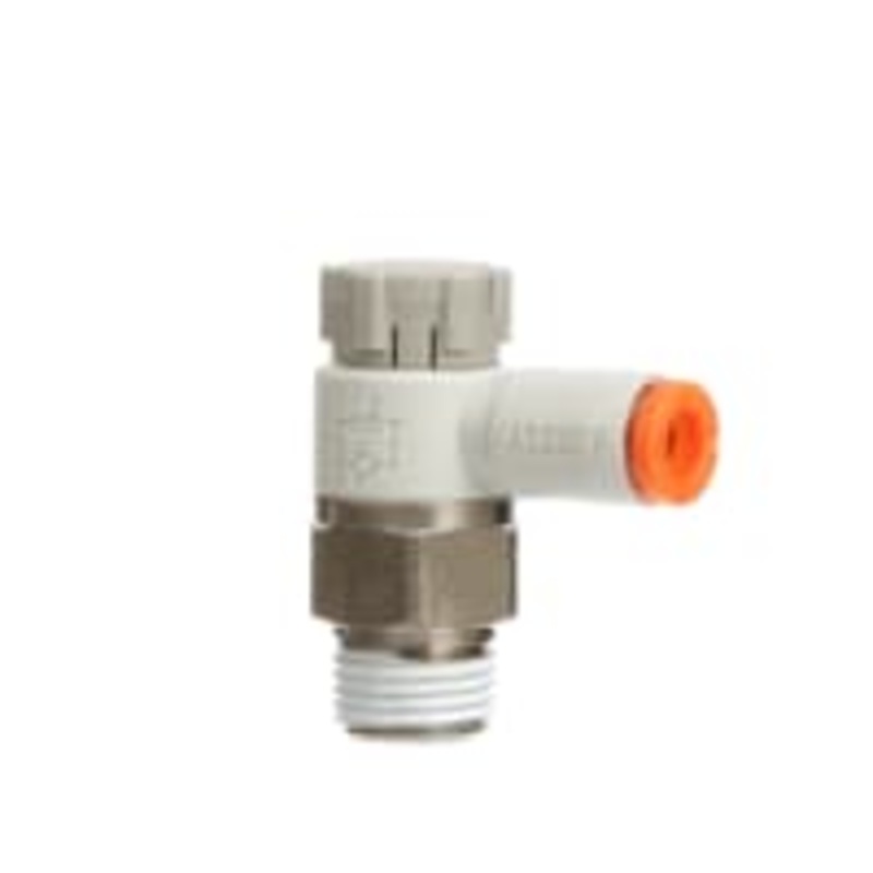 Apresure el regulador, codo, metro-hacia fuera, 5/32 uno-tocan x 1/8 NPT con el sellante