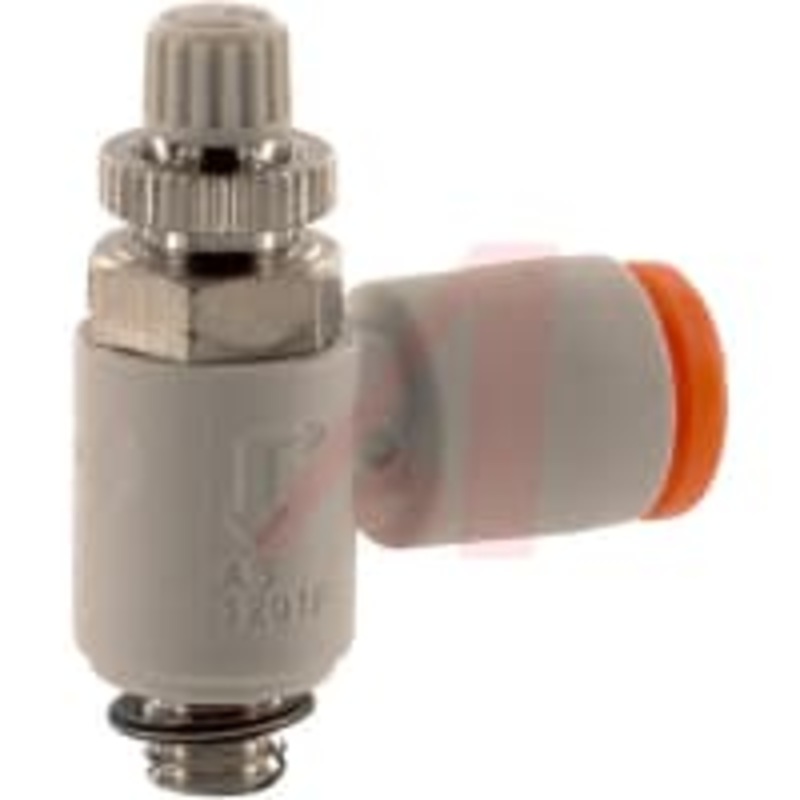 Speed Control, Elbow, Meter adentro, 10-32 UNF Port a 1/8 Tube, PBT, COMO Series