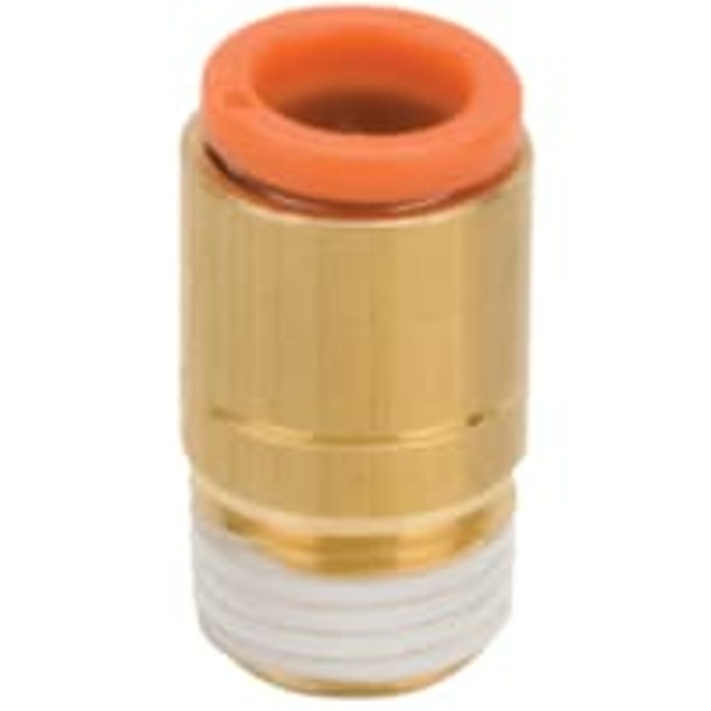 Adaptador recto neumtico del Roscar-a-Tubo, varn de NPT8 1/, empujar hacia adentro 5/16 adentro