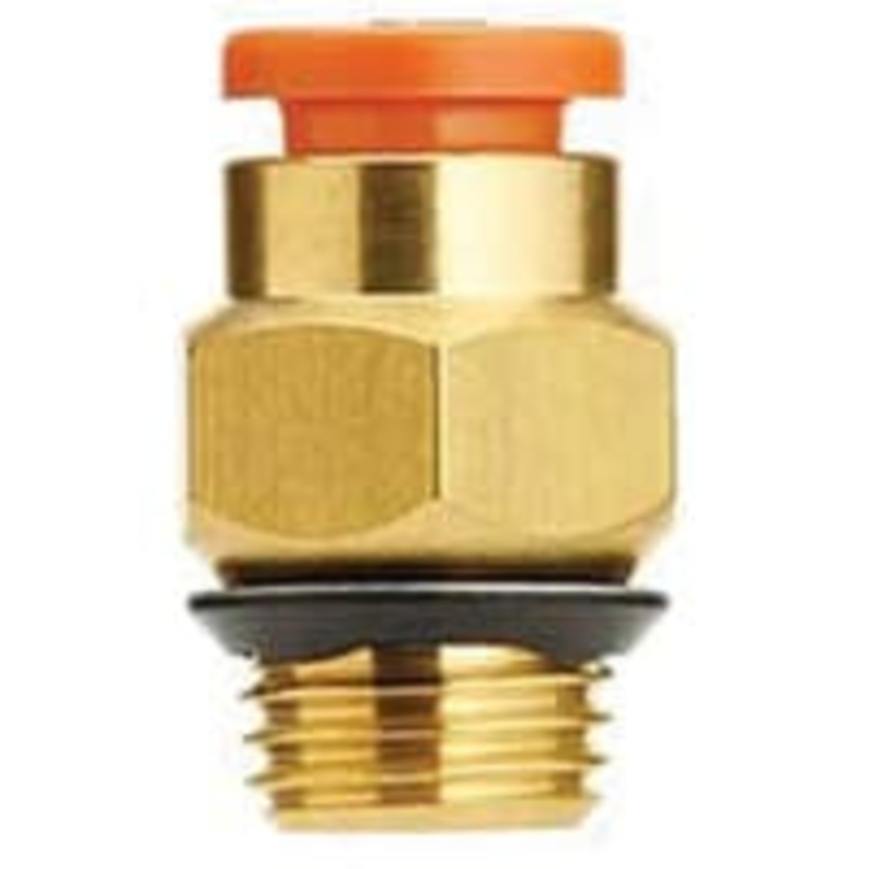 Tubing Fitting, Male Connector, 3/8-en Tube, 3/8-en UNI Thread Connection