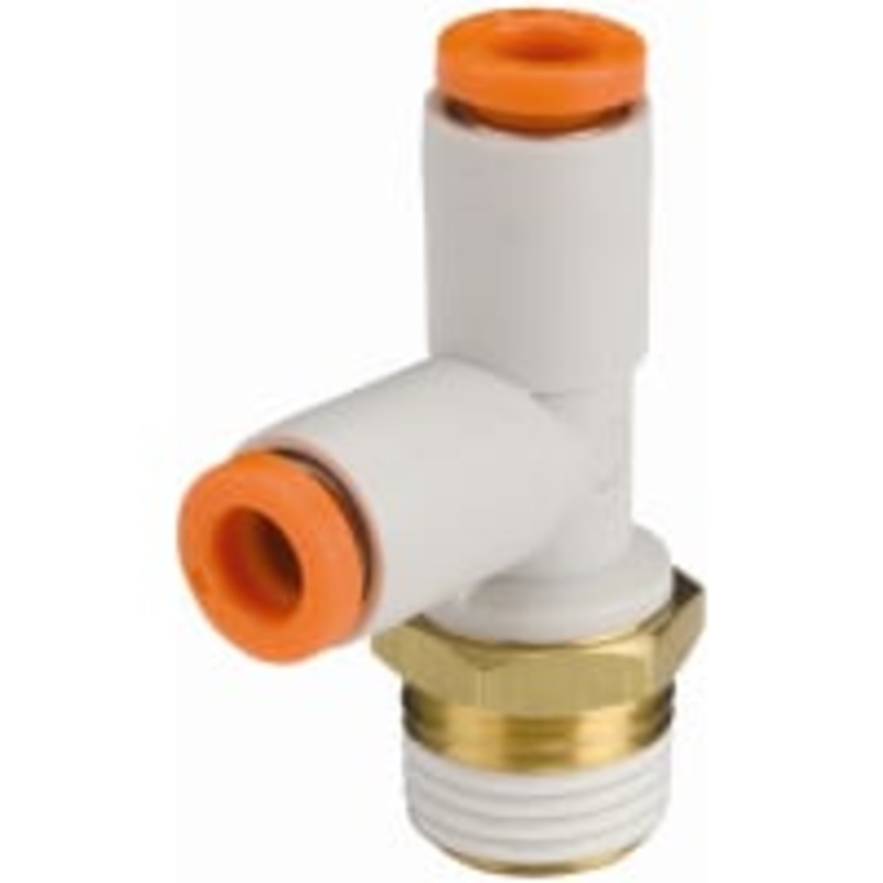 Adaptador neumtico del Roscar-a-Tubo de la te, 1/4 x 7.9m m x 7.9m m, 1 MPa,  3 MPa