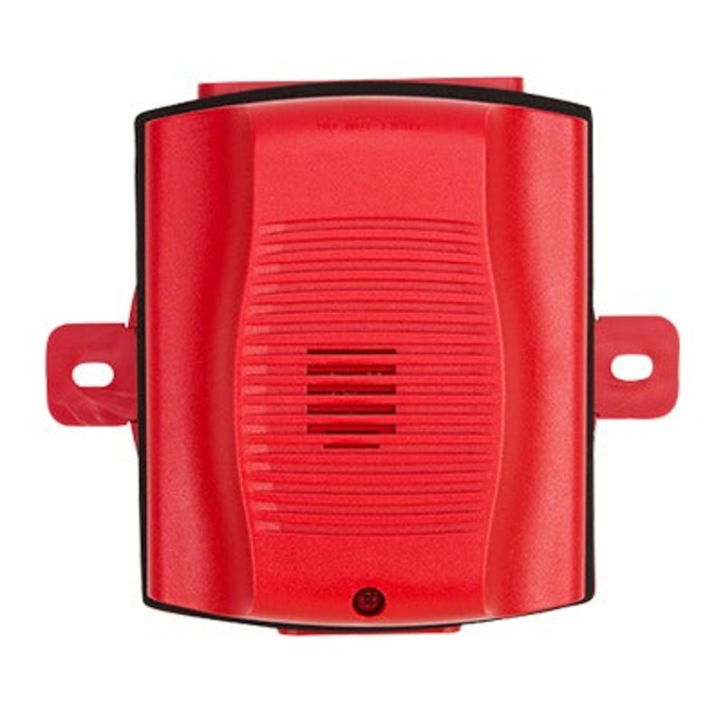 Sirena para Exterior, Montaje en Techo o Pared, 12 a 24 Vcc, Color Rojo BD553677120