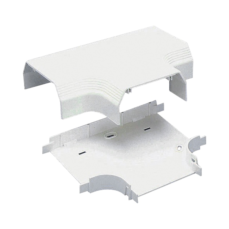 Accesorio en T, para uso con canaleta T70, Material PVC Rgido, Color Blanco Mate BD553674770