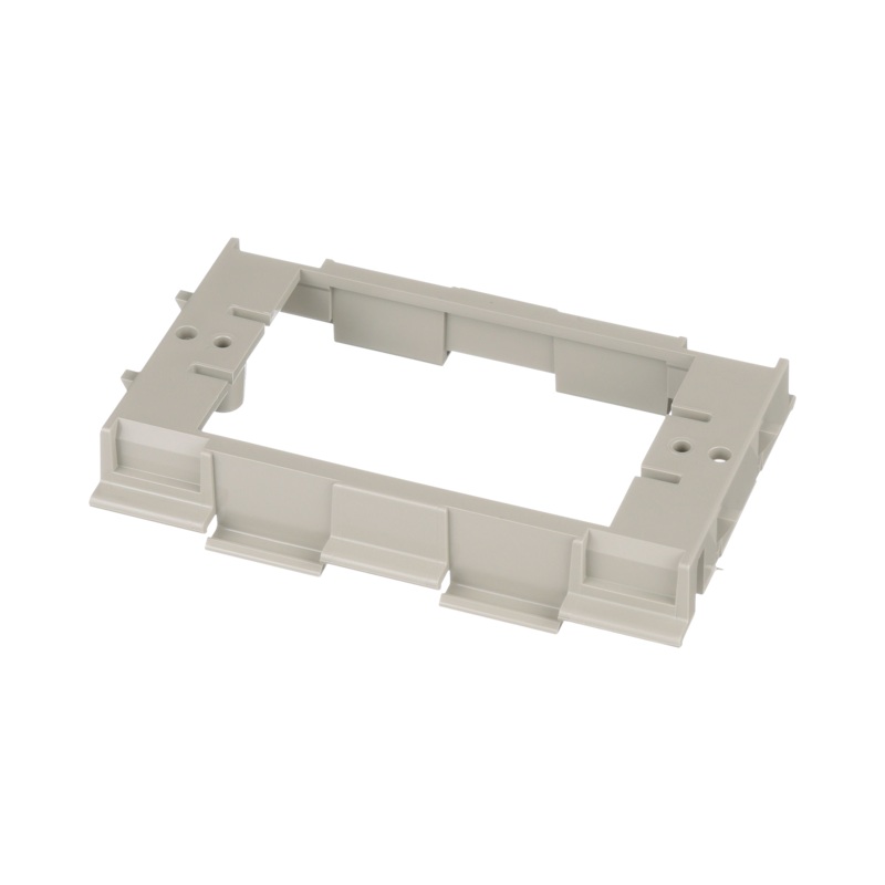 Soporte para Montaje de Faceplates en Canaleta T70, de PVC Rgido, Color Gris Internacional BD553674673
