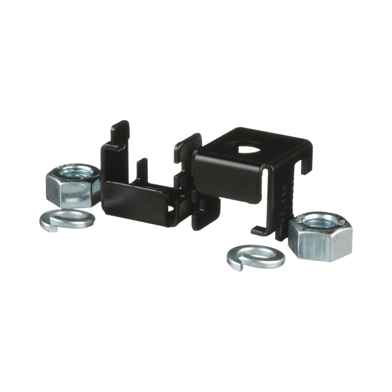 Soporte para Montaje en Charola Tipo Escalerilla, Compatible con Rieles de 9.5 x 38.1 mm o 9.5 x 50.8 mm, Uso Con Varilla Roscada de 5/8, Color Negro BD553673463