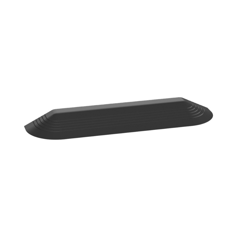 Tapa Final Para Canaleta de Piso AFR4BCBL6, Material PVC Rgido, Color Negro BD553672689
