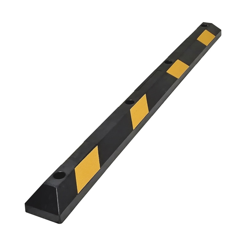 Tope Vehicular P / Estacionamiento / 183cm / Color Negro-Amarillo / 8 Franjas Reflejantes. BD553669125